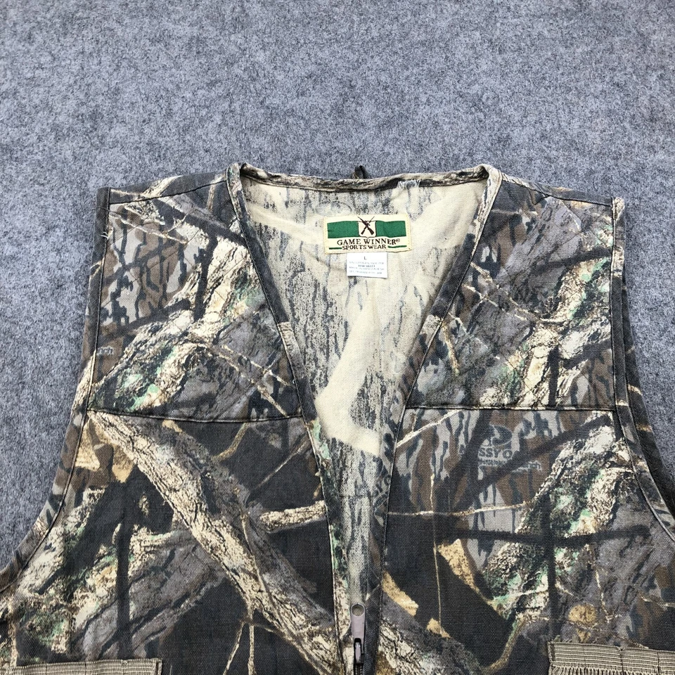 Vintage Game Winner Jacket Men Large Camo Full Zip Hunting Shooting Padded - Image 4 of 4