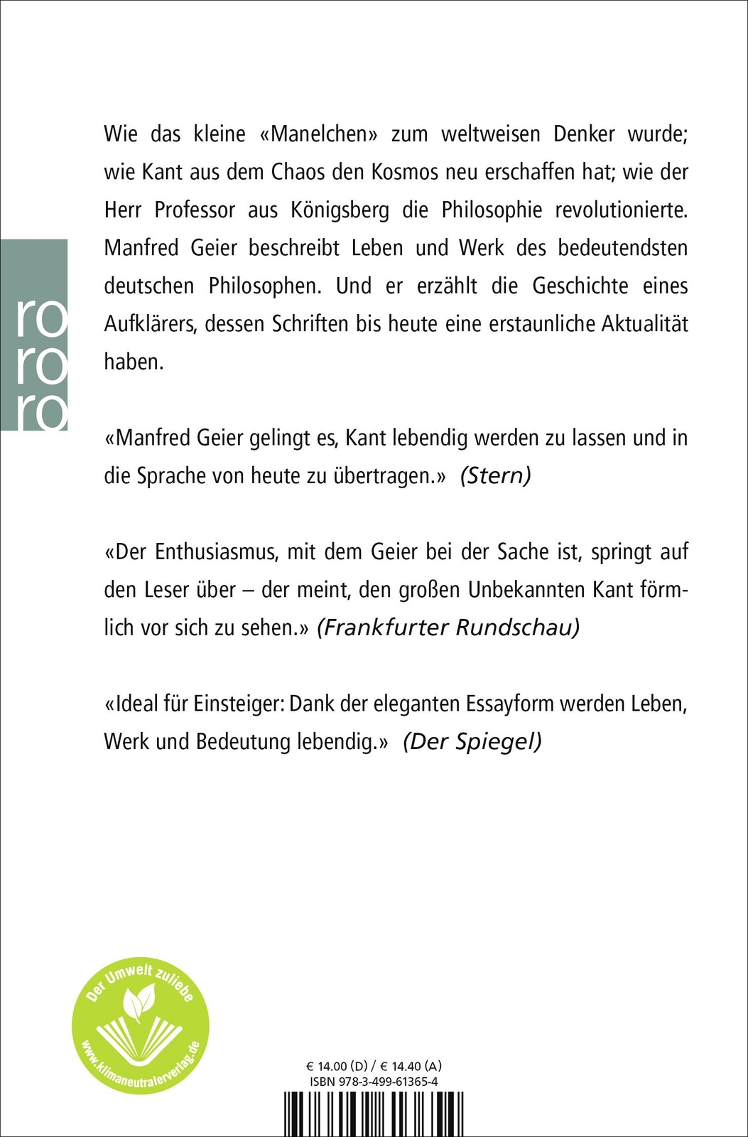 Thumbnail - Manfred Geier / Kants Welt / 9783499613654