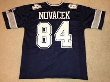 UNSIGNED CUSTOM Sewn Stitched Jay Novacek Blue Jersey - M, L, XL, 2XL