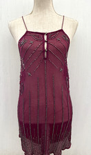 URBAN OUTFITTERS OUT FROM UNDER Sheer Beaded Mini Slip Dress Size M NWT $128