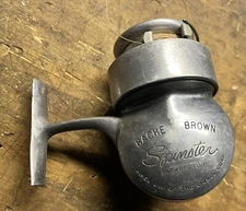 Vintage Bache Brown Airex Spinster Model 5 Spin Fishing Spinning Reel For Parts