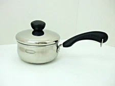 Farberware 18/10 Stainless Steel 1 QT / 0.9 L Sauce Pan with Lid Cookware C QQ01