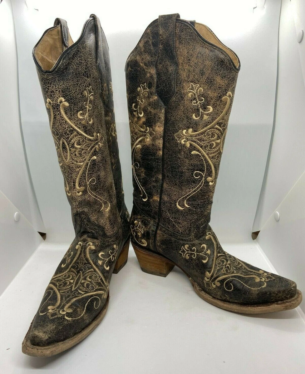 Circle g women's crackle western clearance boots