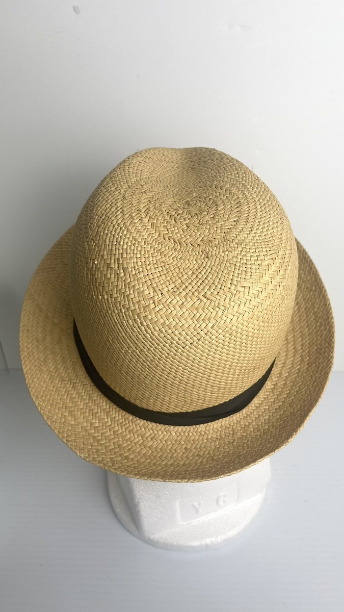 Rag And Bone Natural Straw Fedora Hat Size S Made In USA Brown rag & bone Somer Straw Fedora | Saks Fifth Avenue main image 4