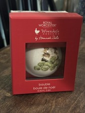 Royal Worcester Guinea Pig With Sprouts Bauble Christmas ornament