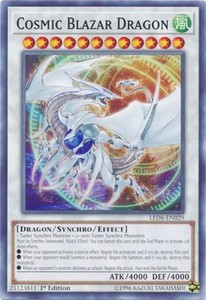 Cosmic Blazar Dragon - LED6-EN029 - Common - 1st Edition x3 - Near Mint