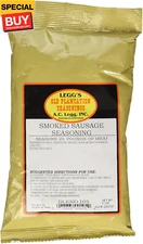 Old Plantation Smoked Sausage Seasoning (Seasons 25 Pounds), 11 Ounce - with Cur