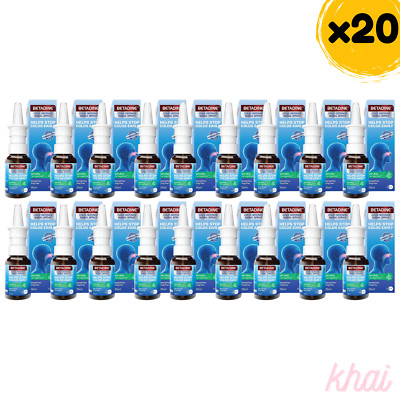 20x BETADINE Adult Cold Defence Nasal Spray 20ml Helps Stop Colds Early
