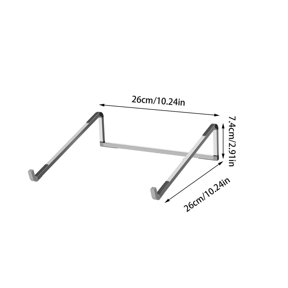 Foldable Aluminum Laptop Stand for MacBook PC Tablet Desk Use Foldable Aluminum Laptop Stand for MacBook PC Tablet Desk Use