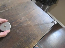 Vintage Lummis KEY-BAK Chain Key Ring Pasadena CA Chrome Self Retractable