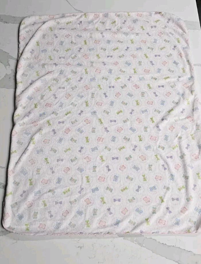 Cobertor de bebê Carter's Butterfly bolinhas rosa Sherpa roxo 28 x 37 - Imagem 3 de 4