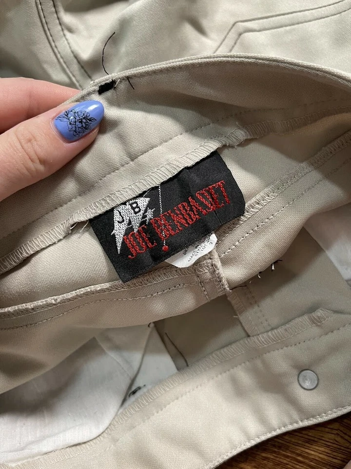 Pantalones acampanados informales gris claro para mujer JB Joe Benbasset talla 3 Foto 3 de 4