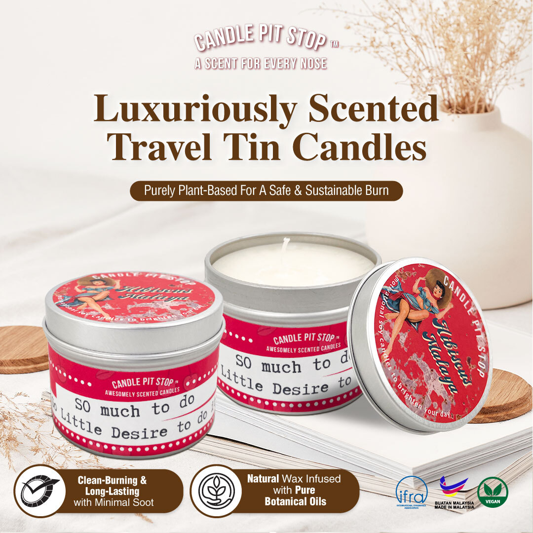 6x Soy Wax Candle Set in Tin – 3.88oz, 30-Hour Burn Time-image