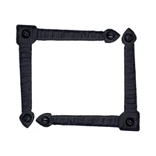 2 Pack  3.5" Decorative L Corner Bracket, Rustic Right Angle Bracket Iron Brace