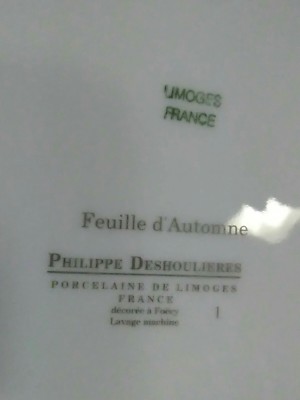 Rare)Vtg. Philippe Deshoulieres Limoges France