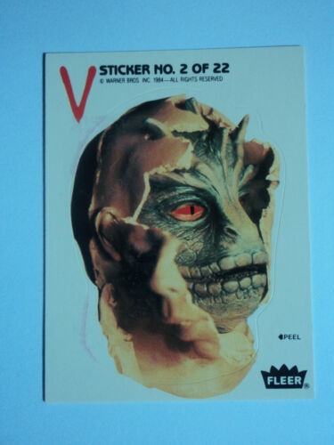 FLEER 1984 " V " (THE SERIES) - STICKER - PUZZLE VARIATION D - STICKER 2 OF 22 - Picture 1 of 4