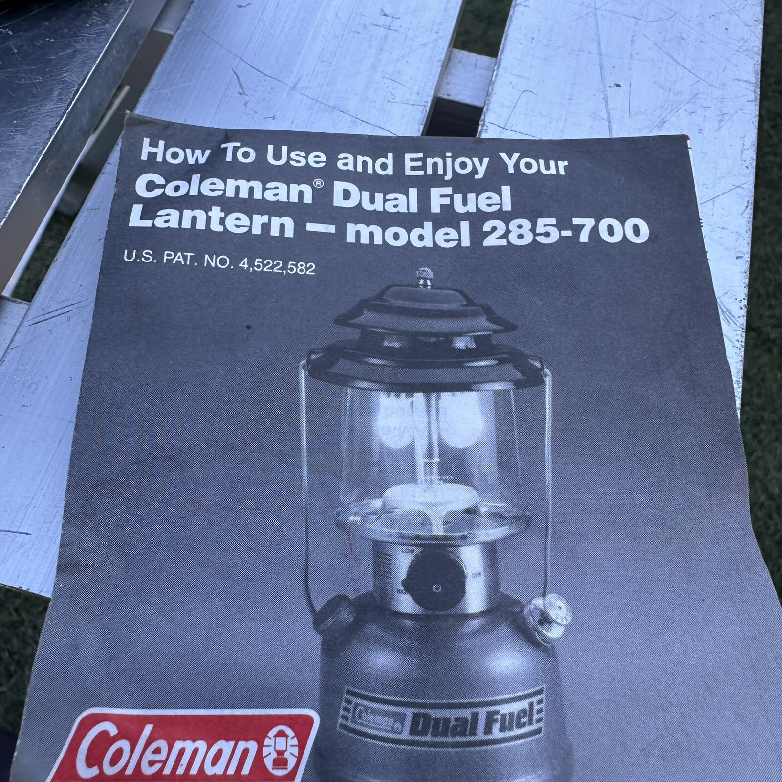 Coleman Dual Fuel Lantern 2-Mantle Model 285 August 1994With Case Untested