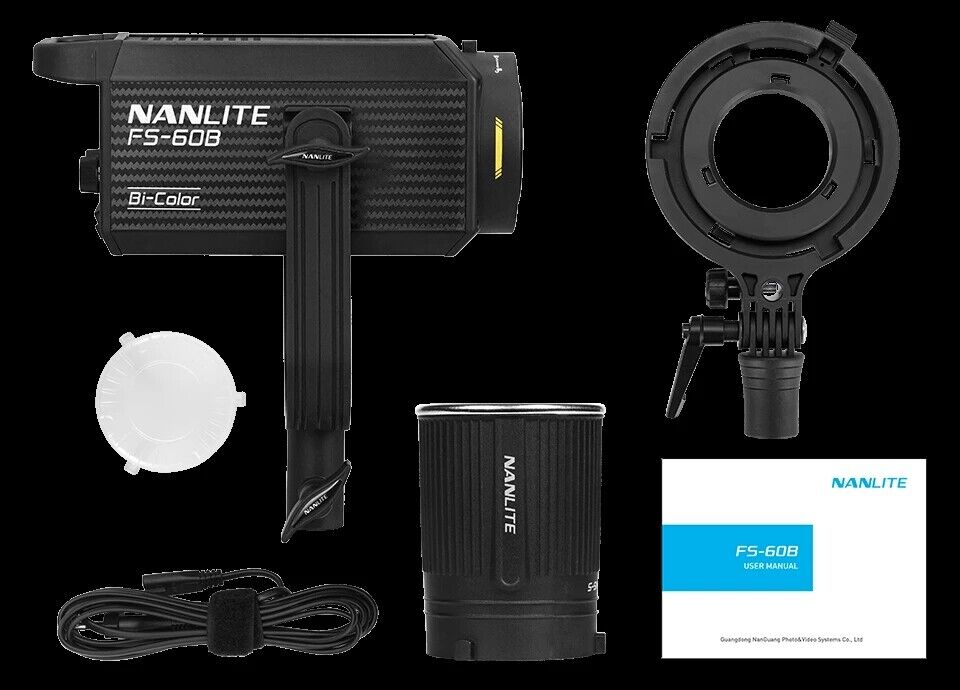 Nanlite FS-60B Led video Light COB Balanced Daylight Dual Nanlite FS-60B Led video Light COB Balanced Daylight Dual