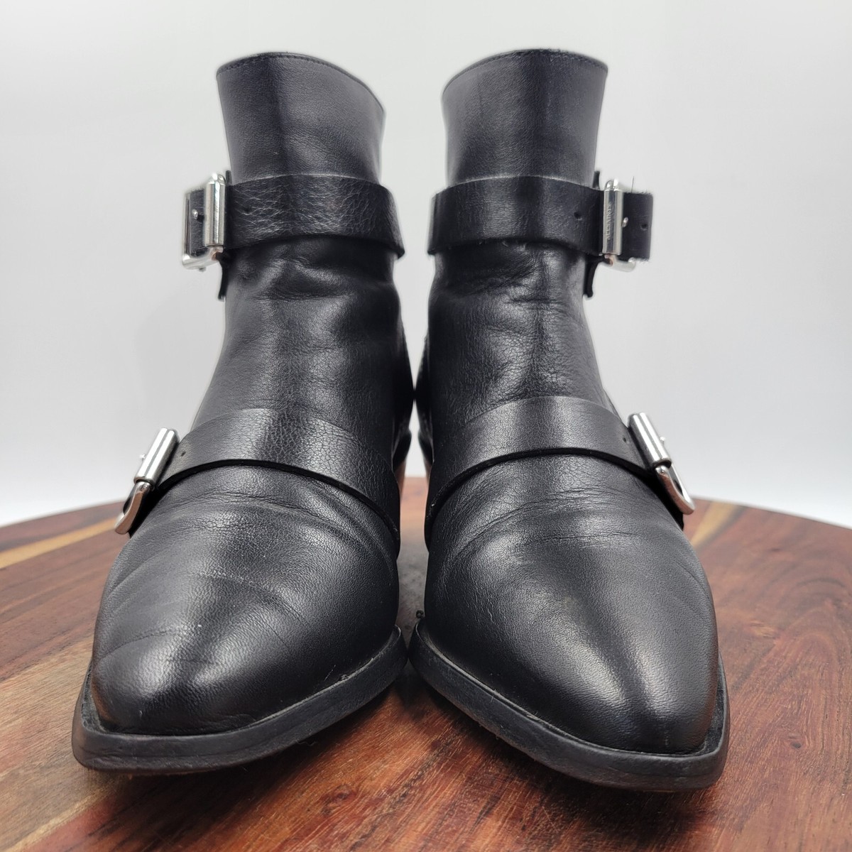 AllSaints Lior Ankle Boots Womens 36 / 6 Black Leather Pointed