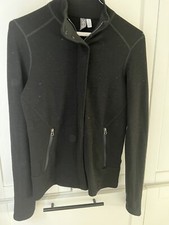 Ibex Women's Xs New Merino Wool Black Zip-up W/ Zip Pockets $240 Retail