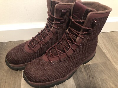 Jordan Men\'s Burgundy Mesh Lace Up High Top Boots Size 13 Jordan Red Boots for Men | Mercari main image 3