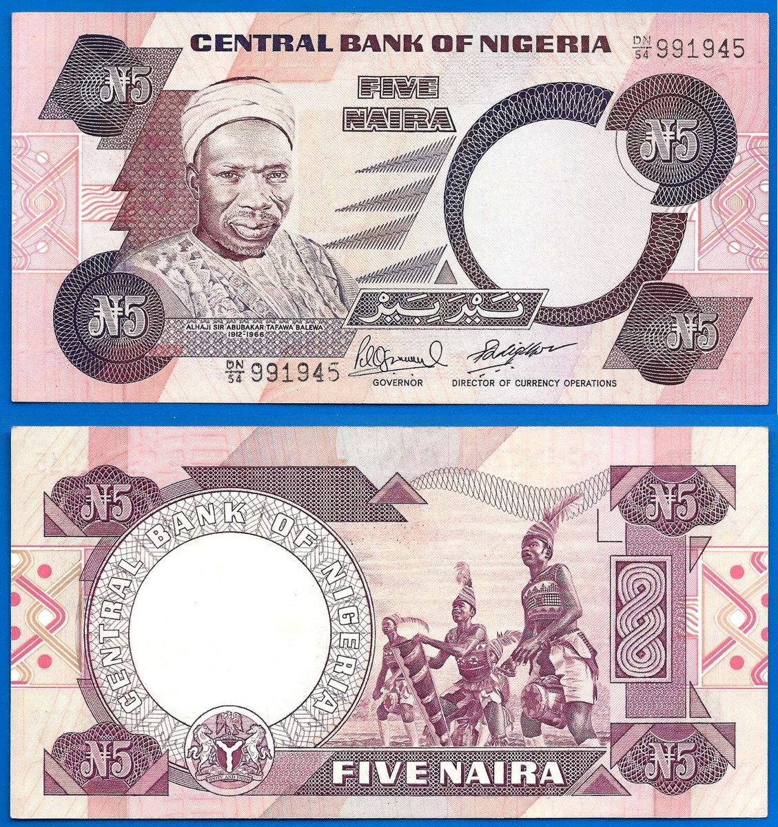 Nigeria 5 Naira 2002 UNC Free Postage Worldwide