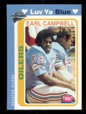 2005 Topps Fan Favorites EARL CAMPBELL Houston Oilers Luv Ya Blue