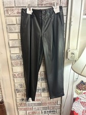 a new day ladies 8 black intation leather pants new