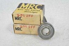 MRC 201SFF SINGLE ROW BALL BEARING MADE IN THE USA ( LOT OF 2 )