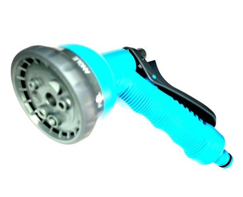 Garden Spray Nozzle Water Gun Hose Pipe 8 Function Multi Pattern & Connector Set - Picture 6 of 10
