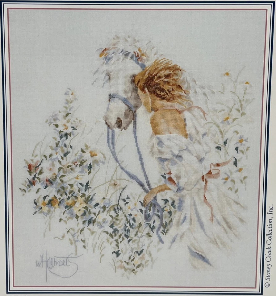 Folleto con patrón de punto de cruz Lanarte Spring Ride Foto 2 de 4