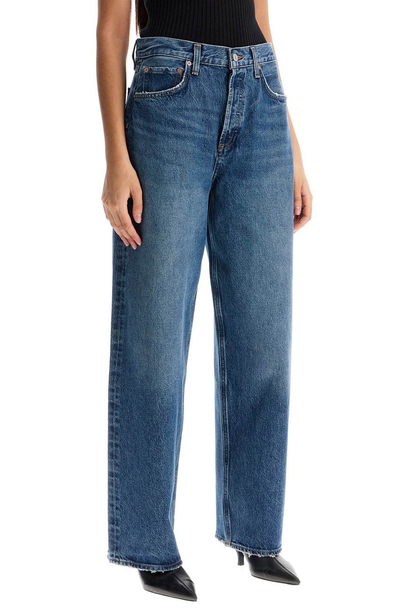 デニム・ジーパン AGOLDE Women Denim Pants A199 1535 ESS BLUE Low Slung Baggy 30.5