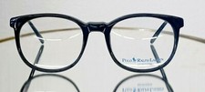 Vintage RALPH LAUREN POLO 25 FLEX 075 Eyeglasses plastic BLACK Italy 1980's NEW