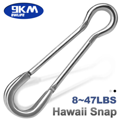 #ad 9KM 25 100Pcs Fishing Snap Clip Stainless Lure Connector Hawaii Snap Bass Tackle $35.64