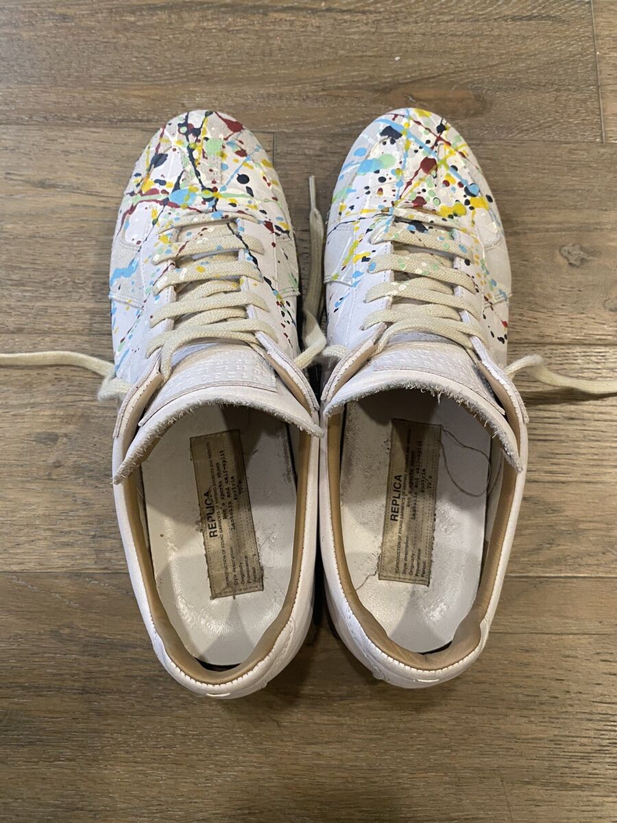 Maison Margiela Painted Splatter GAT Low size 42 (US9) new Maison Margiela Painted Splatter GAT Low size 42 (US9) new