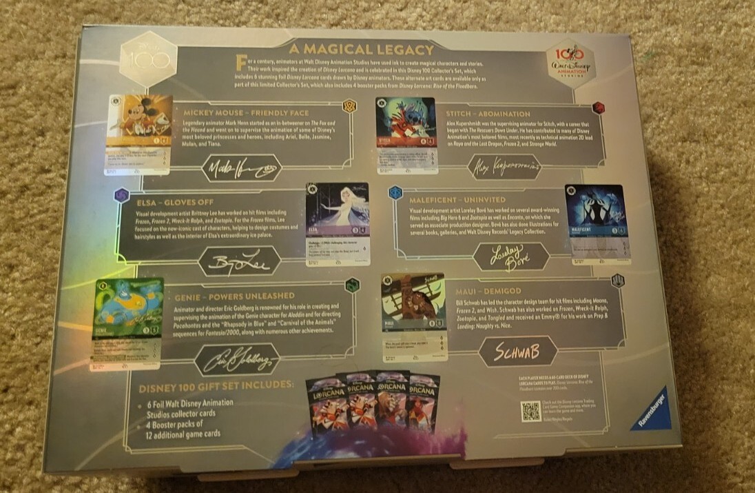 ロルカナDisney100 Collectors Edition Ravensburger Disney Lorcana D100 Collector's Edition Board