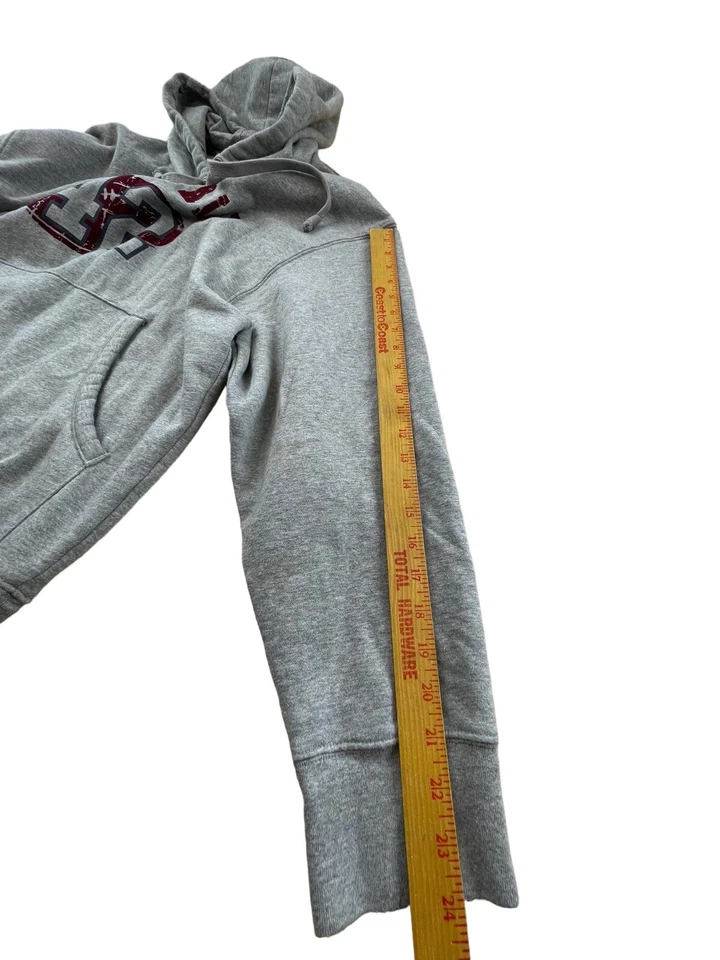 Sudadera con capucha Simply For Sports fútbol gris rojo oscuro #42 Pullover para hombre XL Foto 4 de 4