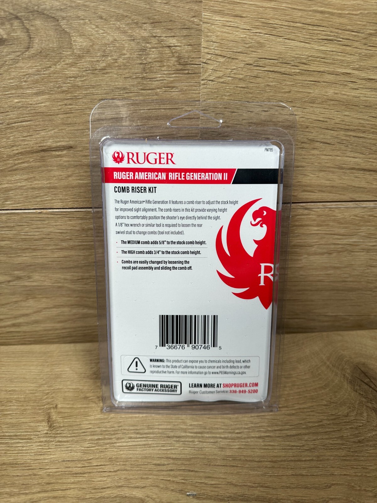 Ruger 90746 Black Comb Riser Kit for Ruger American Gen2 Rifle | eBay