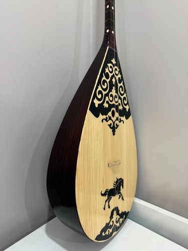 Dombra Dombyra Birch Professional 48cm Kazakh Musical Instrument, with case - Picture 10 of 15