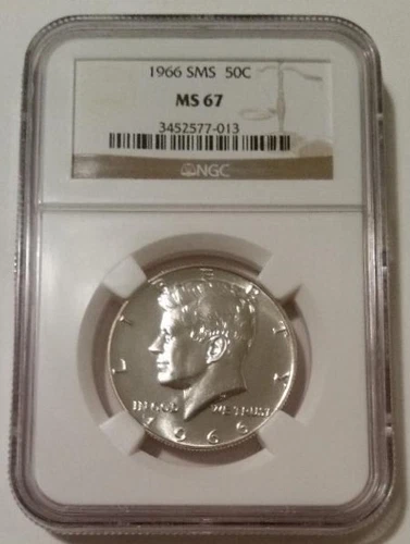 1966 Kennedy Half Dollar SMS MS67 NGC