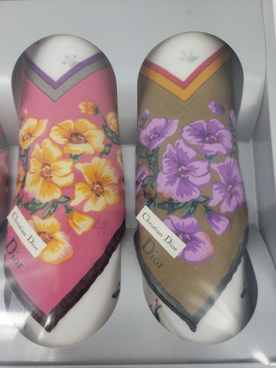 Christian Dior シルクバンダナ 4枚セット Christian Dior シルクバンダナ 4枚セット