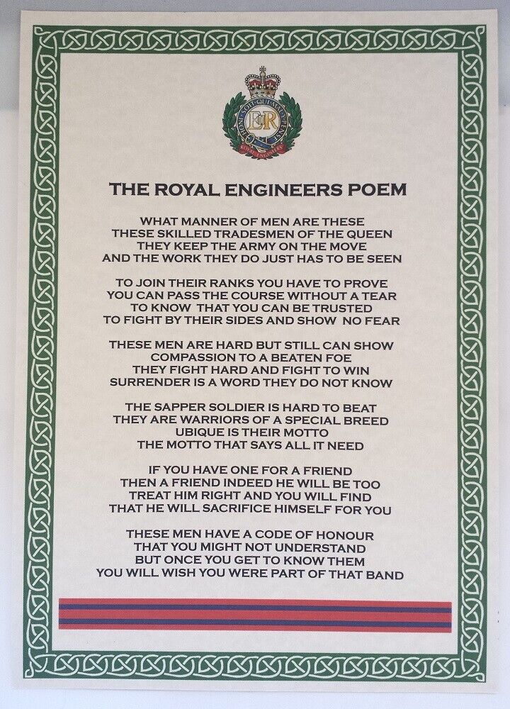 Royal Engineers Poem