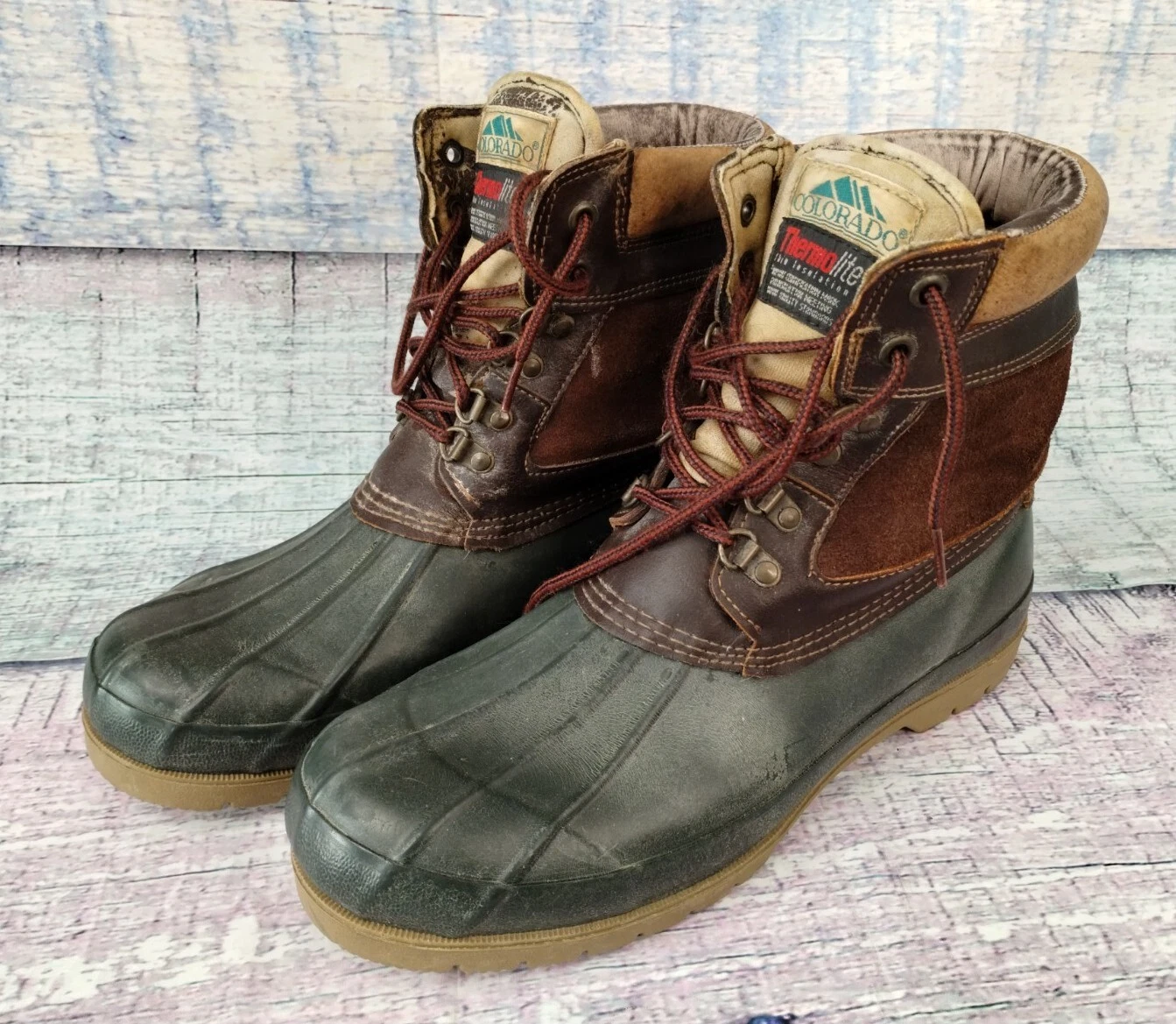 Colorado Thermolite Boots Waterproof Brown & Black Men's Size 11M