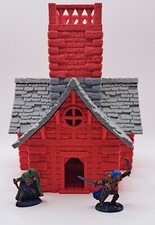 3d Printed Village House 28mm  32mm DnD Miniatures, Tabletop, RPG