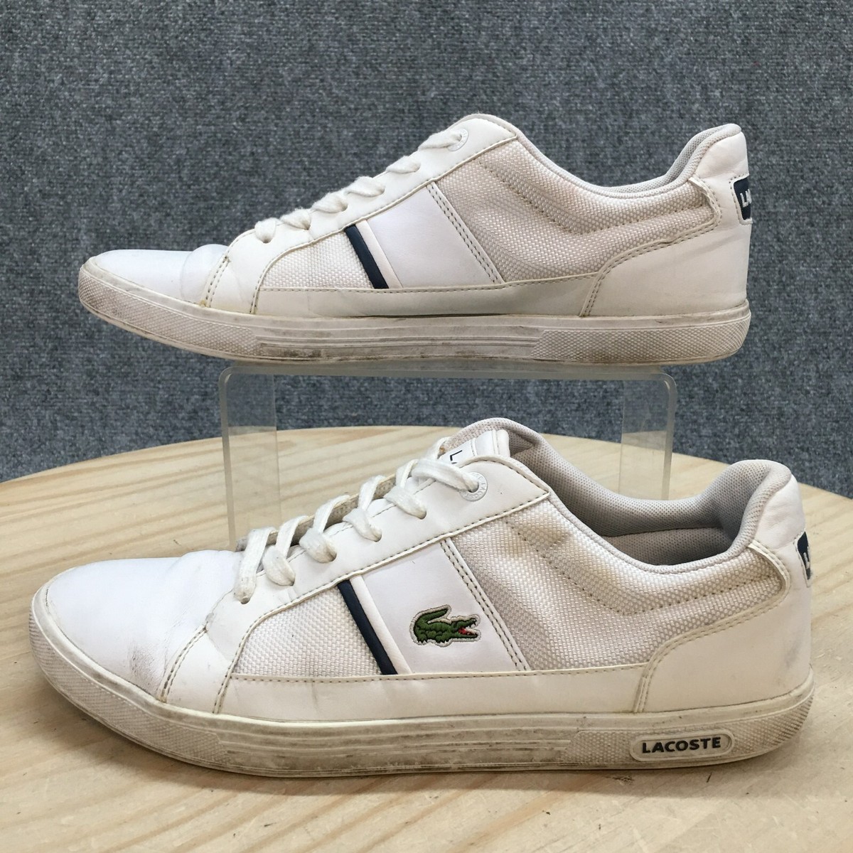 ラコステ スニーカー ☆ LACOSTE EUROPA Casual Shoes Men's Lacoste Shoes Mens 9 Europa NTE Casual Sneakers White