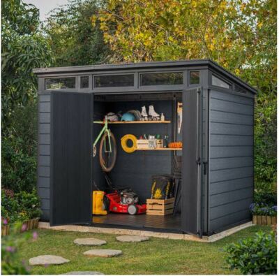 パドー Amazon.com : Benass 8x6 FT Outdoor Storage Shed, Metal Sheds