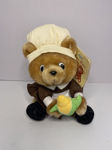Russ Luv Mascotas Priscilla Animal de Peluche Oso Chef Cocinero Maíz - Imagen 9 de 9