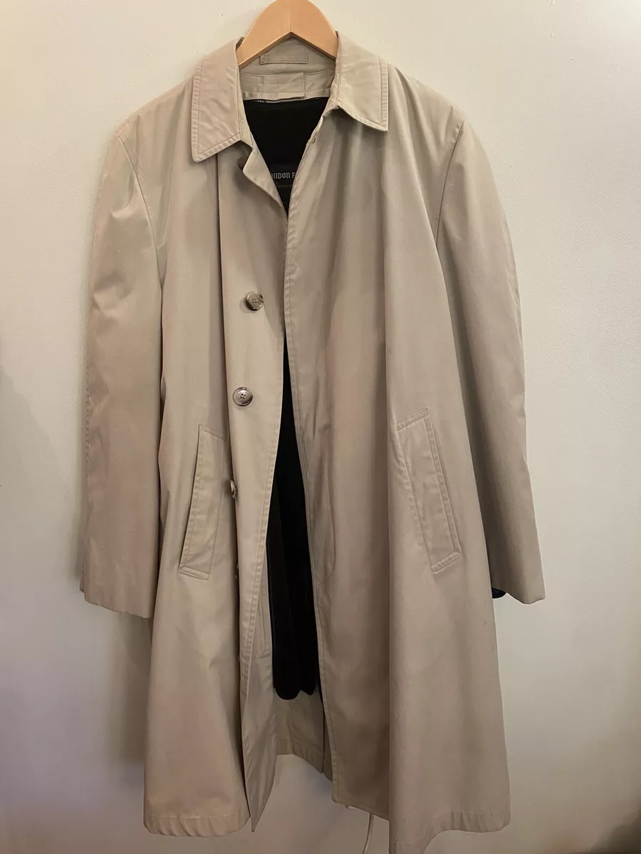 London fog raincoat clearance with removable liner