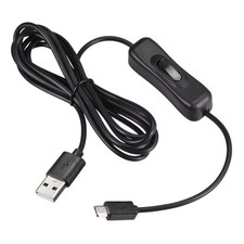 USB Cable with ON/Off Switch USB Male to Micro USB Male Extension Cord 2M