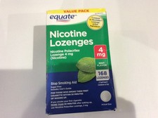 Equate Nicotine Polacrilex Lozenges, Stop Smoking Aid, Mint Flavor, 4 mg, 168 Ct